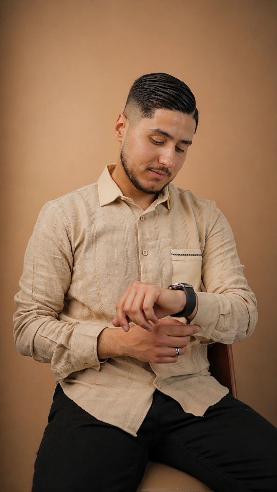 Chemise "Artisan Texturée" – L'Élégance Décontractée