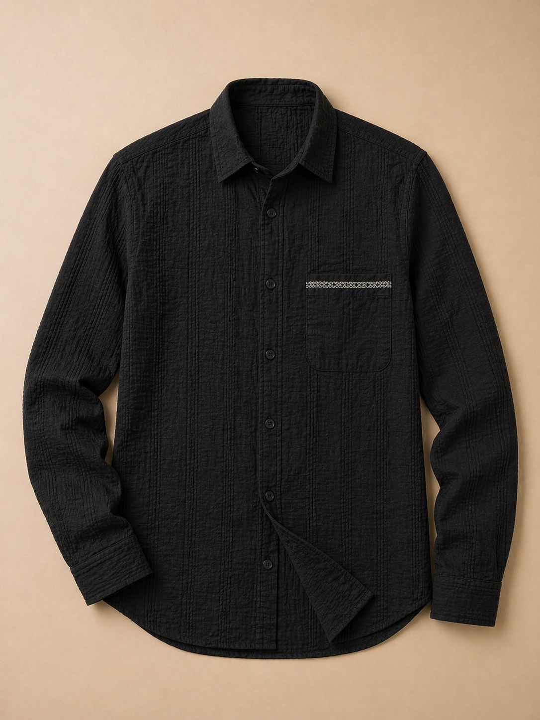 Chemise "Artisan Texturée" – L'Élégance Décontractée
