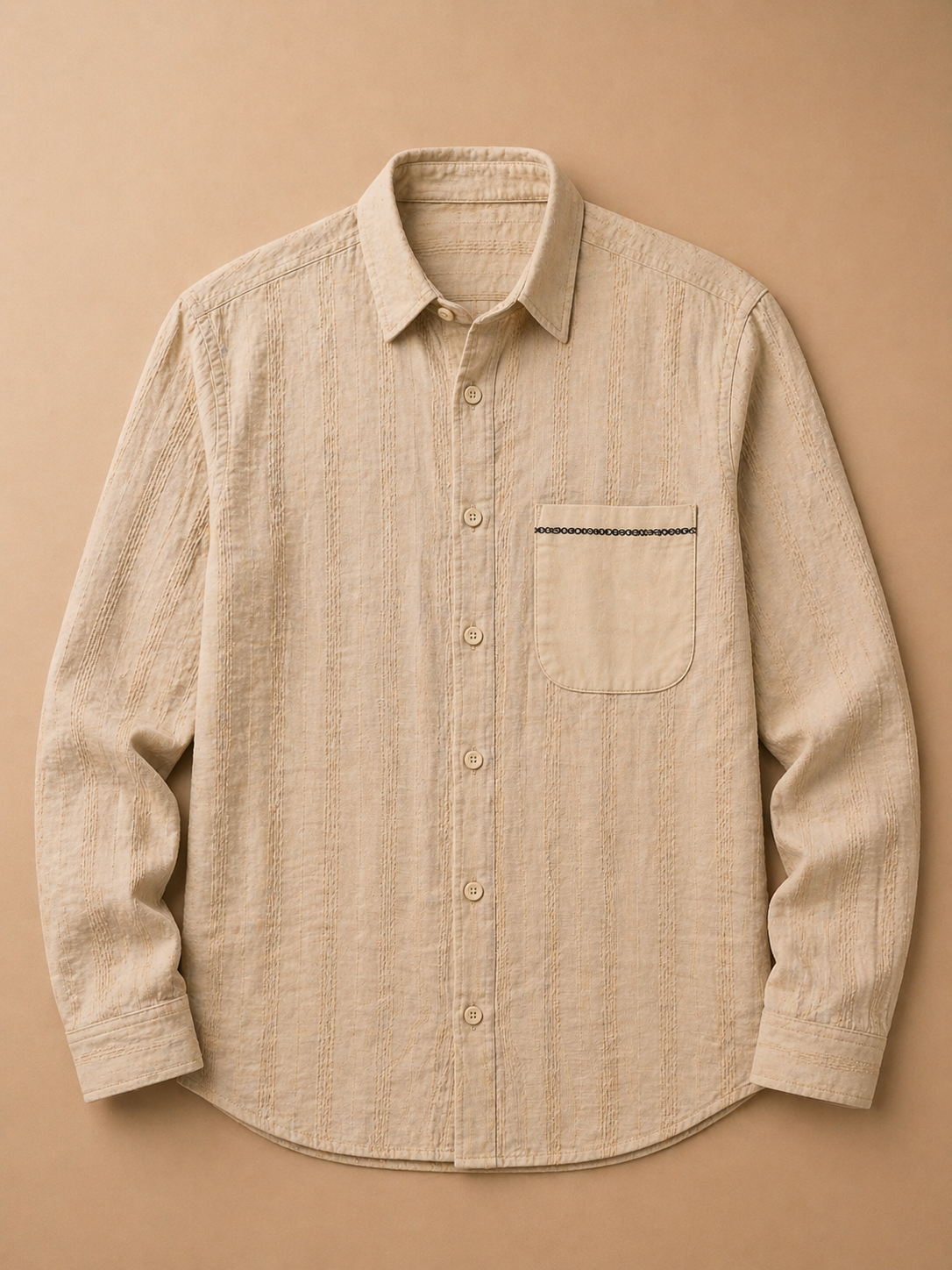 Chemise "Artisan Texturée" – L'Élégance Décontractée