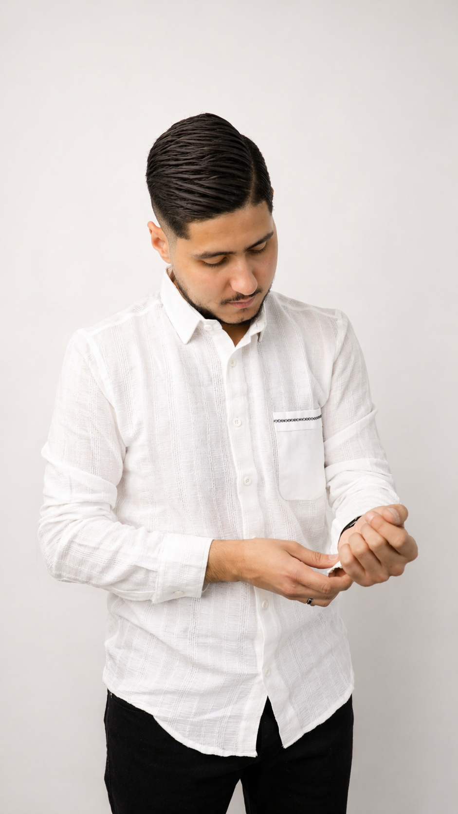 Chemise "Artisan Texturée" – L'Élégance Décontractée