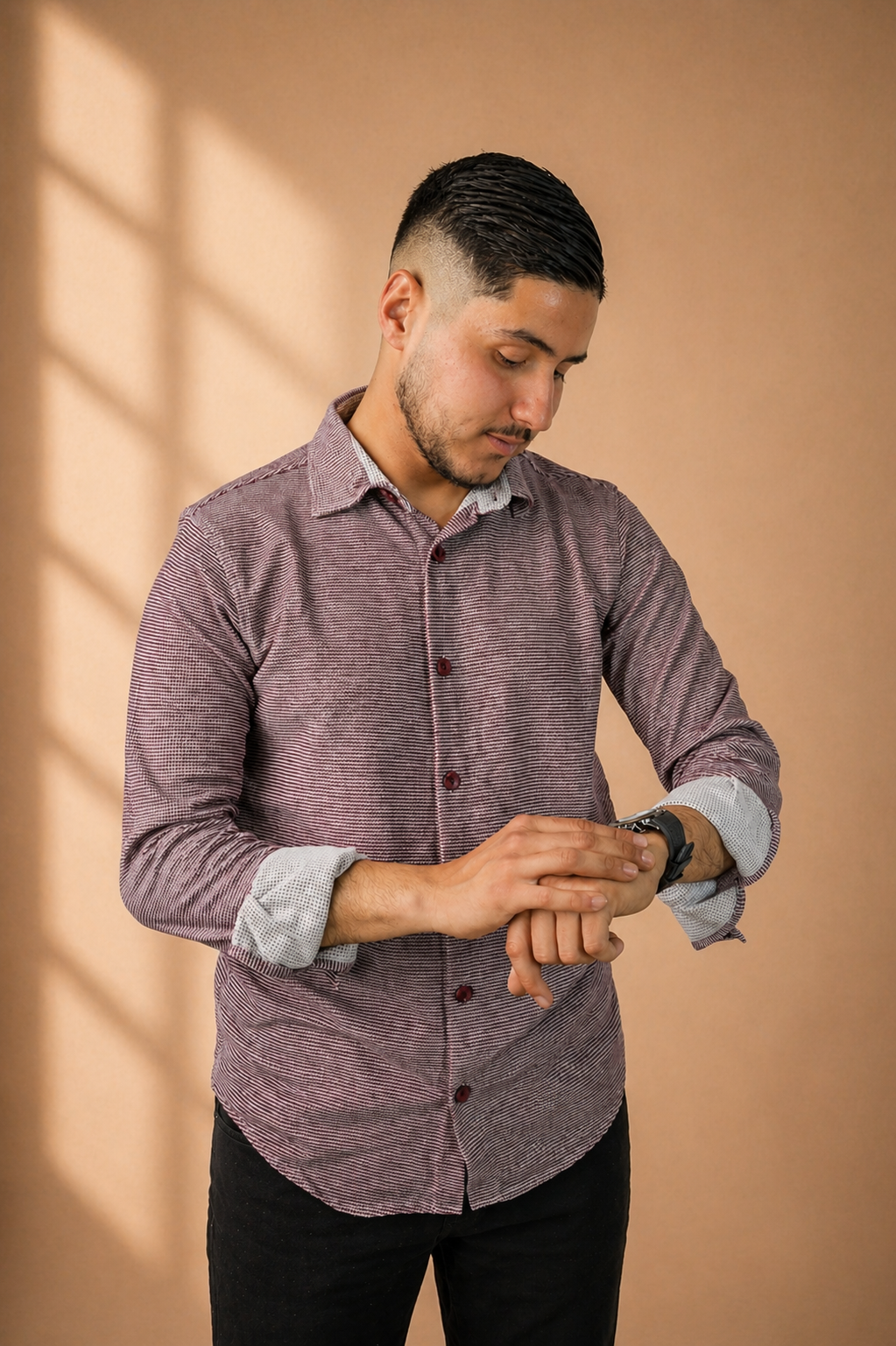 Chemise Texturée Homme
