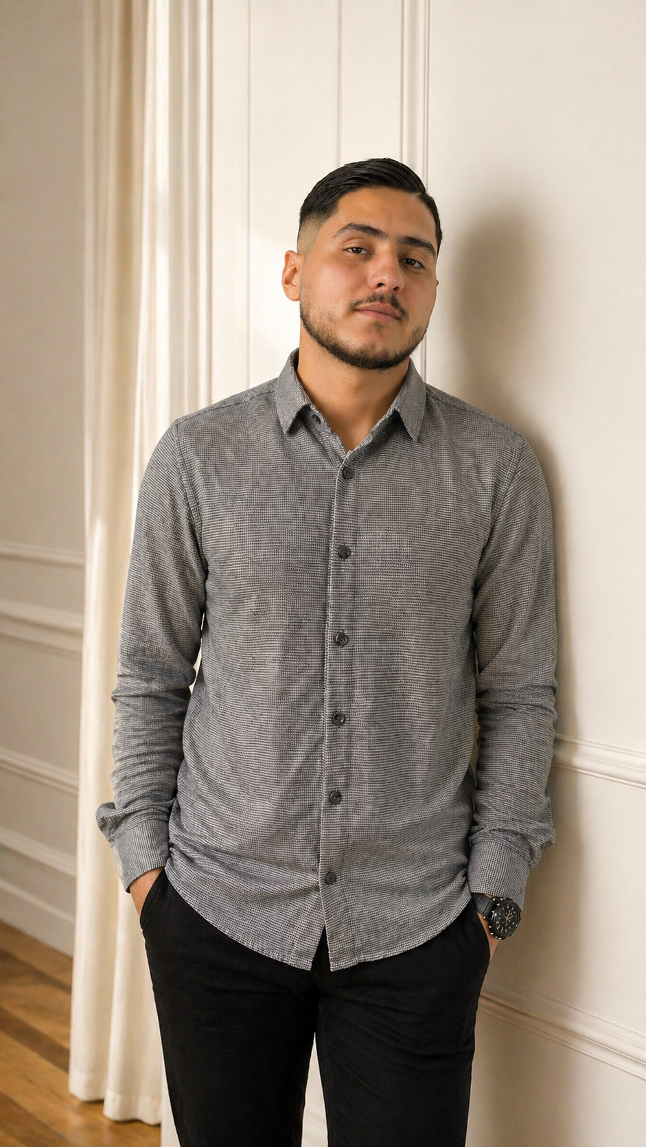 Chemise Texturée Homme