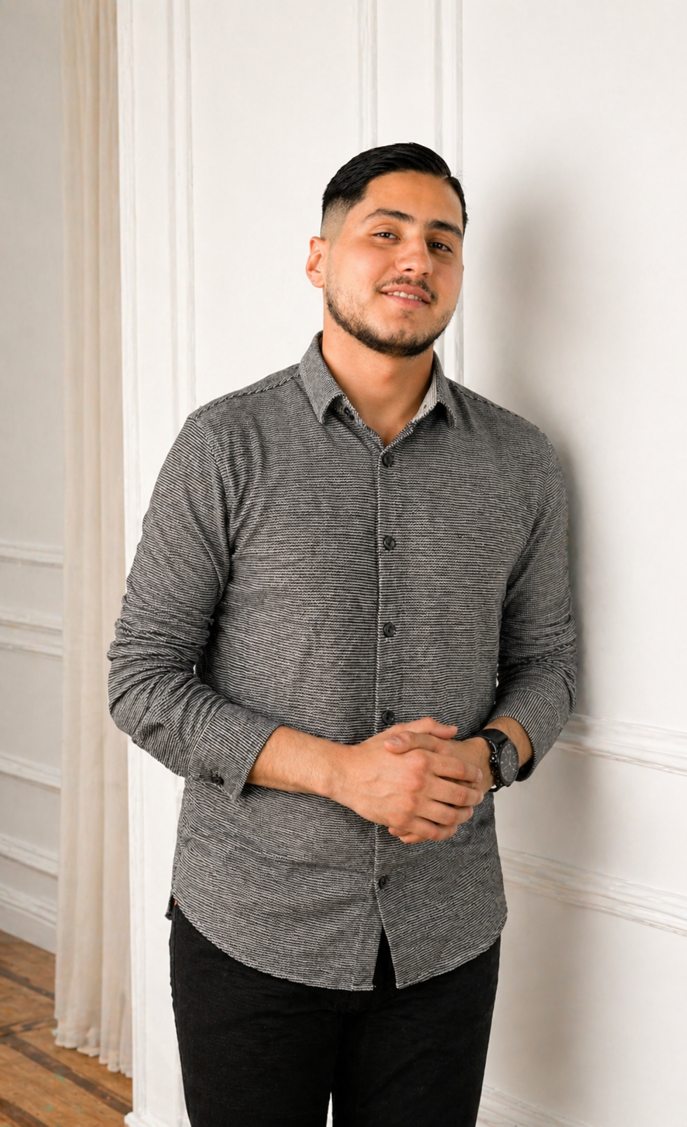 Chemise Texturée Homme