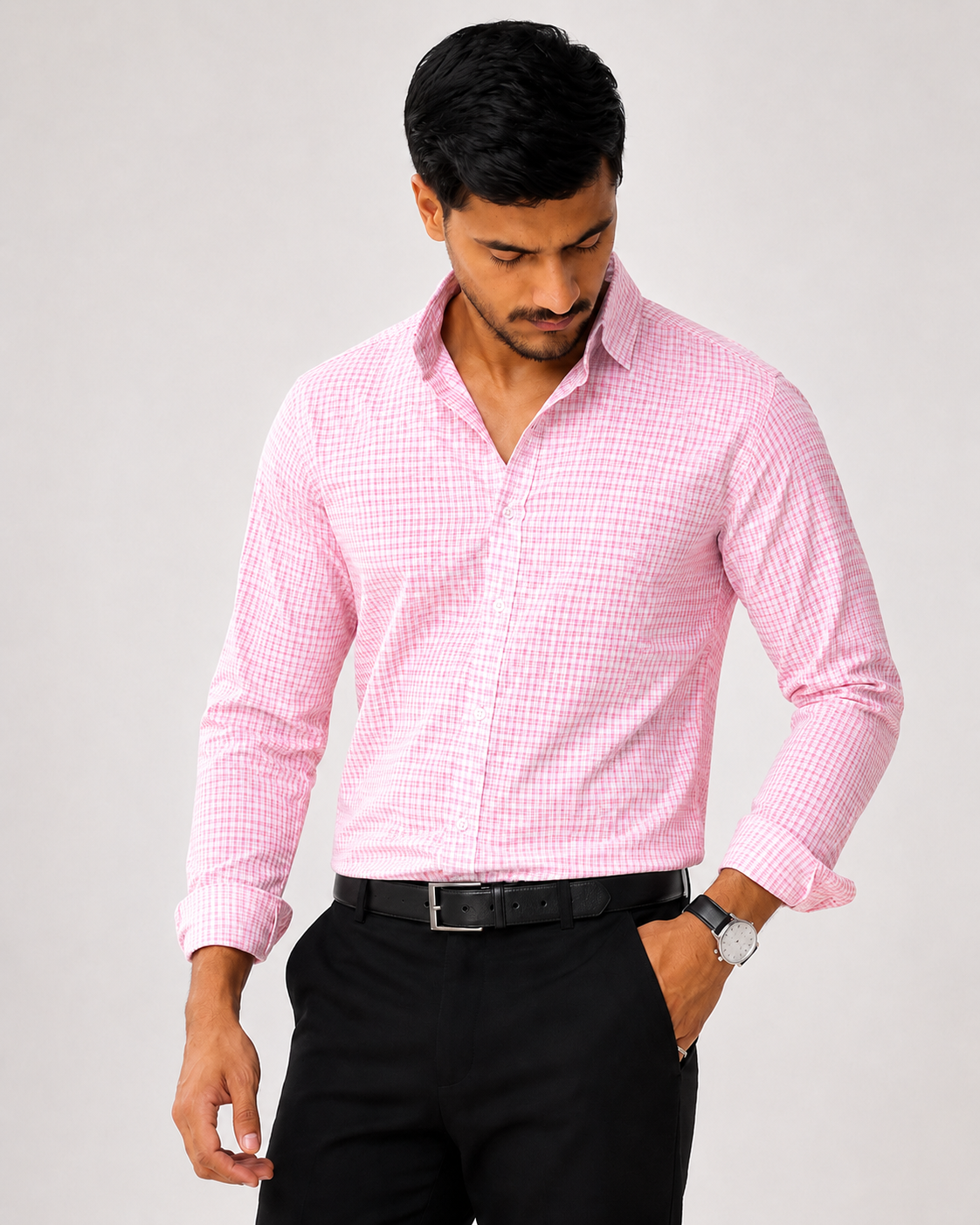 Chemise Homme Élégante à Manches Longues