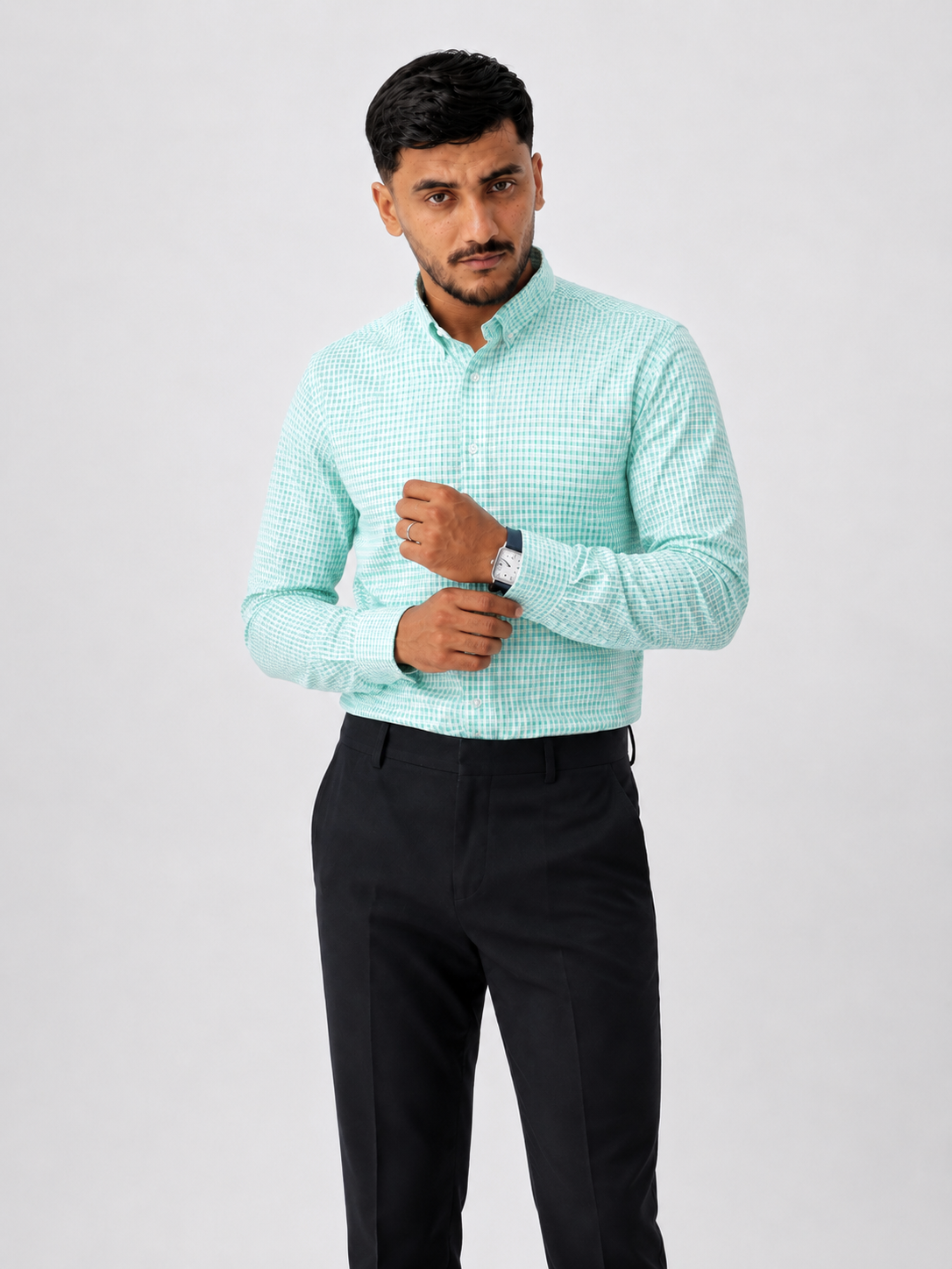 Chemise Homme Élégante à Manches Longues