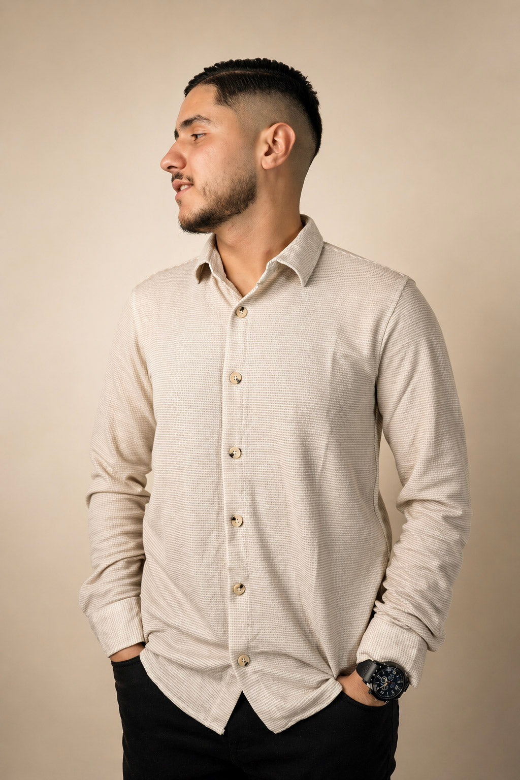 Chemise Texturée Homme